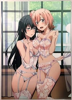 希少　俺ガイル　クリアファイルまとめ　ドンキ　メイド　水着　由比ヶ浜結衣　結衣 クリアファイル 2枚セット「やはり俺の青春ラブコメはまちがって